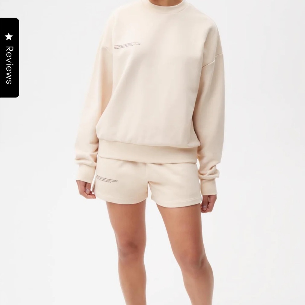Pangaia midweight shorts in sand size XS